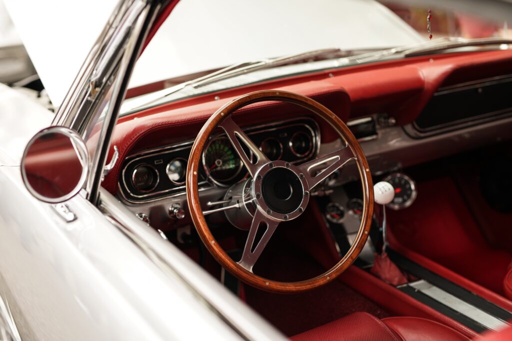 classic car interior